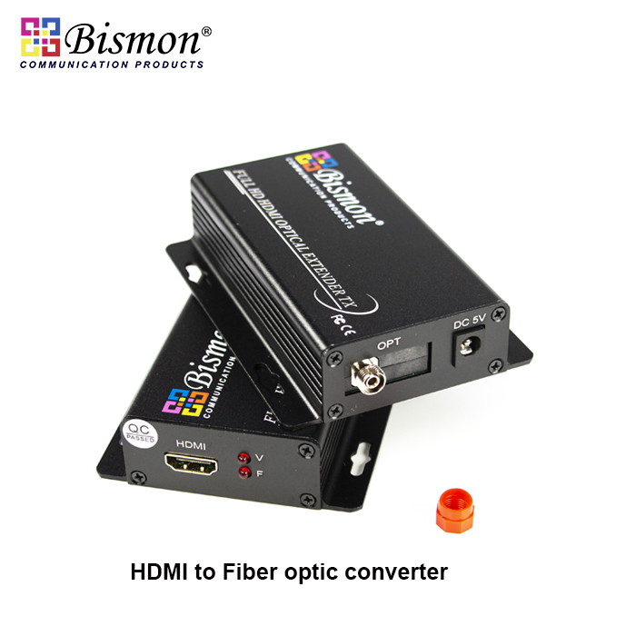 HDMI-Video-Fiber-optic-Converter-Single-mode-20km-FC-port